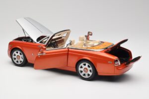 Rolls-Royce Phantom Drophead Coupe Mandarin Oranžový Kyosho 1:18 08871P Kov – obrázok 7 z 10