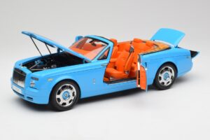 Rolls-Royce Phantom Drophead Coupe Powder Modrý Kyosho 1:18 08871BL Kov – obrázok 2 z 10