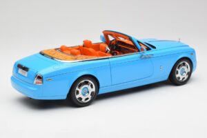 Rolls-Royce Phantom Drophead Coupe Powder Modrý Kyosho 1:18 08871BL Kov – obrázok 5 z 10