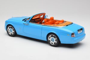 Rolls-Royce Phantom Drophead Coupe Powder Modrý Kyosho 1:18 08871BL Kov – obrázok 9 z 10