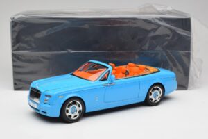 Rolls-Royce Phantom Drophead Coupe Powder Modrý Kyosho 1:18 08871BL Kov – obrázok 10 z 10