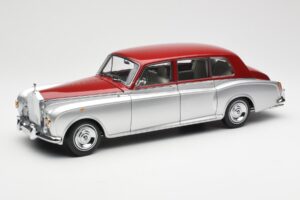 Rolls-Royce Phantom VI Strieborná Červená Kyosho 1:18 08905SR Kov