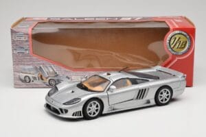 Saleen S7 Strieborný Motormax 1:18 73117 Kov – obrázok 8 z 8