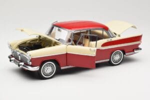 Simca Chambord Červený & Slonovinový Norev 1:18 185721 Kov – obrázok 2 z 8