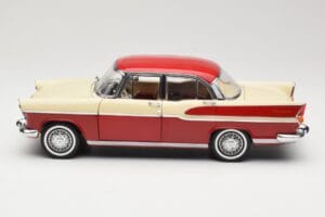Simca Chambord Červený & Slonovinový Norev 1:18 185721 Kov – obrázok 4 z 8