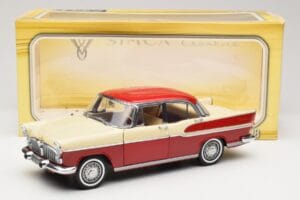 Simca Chambord Červený & Slonovinový Norev 1:18 185721 Kov – obrázok 8 z 8