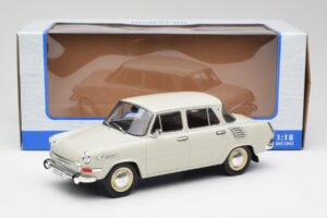 Skoda 1000 MB Šedý & Biely MCG 1:18 MCG18275 Kov – obrázok 6 z 6