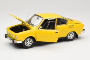 Skoda 110R Coupe Žltý Abrex 1:18 118ABS-707GK Kov – obrázok 2 z 8