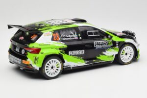 Skoda Fabia Rally2 #23 O. Solberg / E. Edmondson Rally Monte Carlo 2023 IXO 1:18 18RMC155A Kov – obrázok 2 z 6