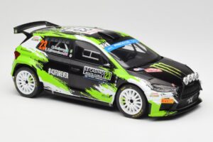 Skoda Fabia Rally2 #23 O. Solberg / E. Edmondson Rally Monte Carlo 2023 IXO 1:18 18RMC155A Kov – obrázok 4 z 6