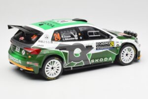 Skoda Fabia Rally2 #24 N. Gryazin / K. Aleksandrov Rally Monte Carlo 2023 IXO 1:18 18RMC155B Kov – obrázok 2 z 6