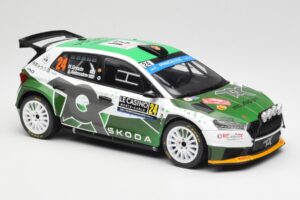 Skoda Fabia Rally2 #24 N. Gryazin / K. Aleksandrov Rally Monte Carlo 2023 IXO 1:18 18RMC155B Kov – obrázok 4 z 6