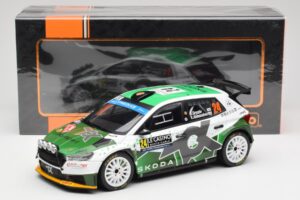 Skoda Fabia Rally2 #24 N. Gryazin / K. Aleksandrov Rally Monte Carlo 2023 IXO 1:18 18RMC155B Kov – obrázok 6 z 6