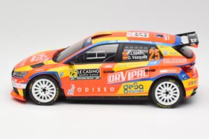 Skoda Fabia Rally2 #25 P. Lopez Rally Monte Carlo 2024 IXO 1:18 18RMC199 Kov – obrázok 3 z 6