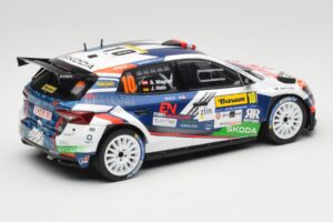 Skoda Fabia Rally2 #10 S. Wagner / G. Winter Barum Czech Rally Zlín 2024 IXO 1:18 18RMC221 Kov – obrázok 2 z 6