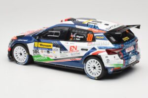 Skoda Fabia Rally2 #10 S. Wagner / G. Winter Barum Czech Rally Zlín 2024 IXO 1:18 18RMC221 Kov – obrázok 5 z 6