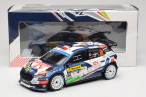 Skoda Fabia Rally2 #10 S. Wagner / G. Winter Barum Czech Rally Zlín 2024 IXO 1:18 18RMC221 Kov – obrázok 6 z 6