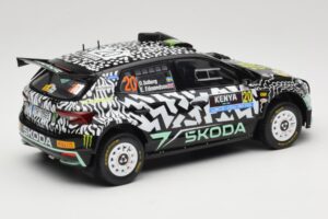 Skoda Fabia Rally2 #20 O. Solberg / E. Edmund Safari Rally Kenya 2024 IXO 1:18 18RMC222 Kov – obrázok 2 z 6