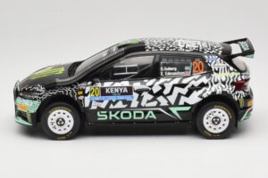 Skoda Fabia Rally2 #20 O. Solberg / E. Edmund Safari Rally Kenya 2024 IXO 1:18 18RMC222 Kov – obrázok 3 z 6