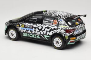 Skoda Fabia Rally2 #20 O. Solberg / E. Edmund Safari Rally Kenya 2024 IXO 1:18 18RMC222 Kov – obrázok 5 z 6