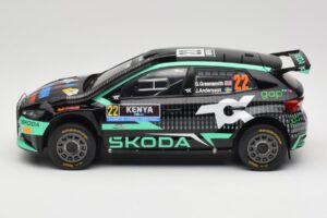 Skoda Fabia Rally2 #22 Toksport G. Greensmith / J. Andersson Safari Rally Kenya 2024 IXO 1:18 18RMC209 Kov – obrázok 3 z 6