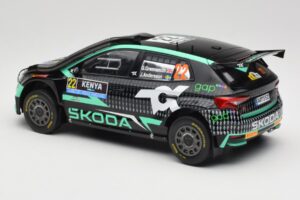 Skoda Fabia Rally2 #22 Toksport G. Greensmith / J. Andersson Safari Rally Kenya 2024 IXO 1:18 18RMC209 Kov – obrázok 5 z 6