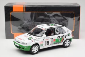 Skoda Felicia Kit Car #19 P. Sibera / P. Gross Tour de Corse 1995 IXO 1:18 18RMC149B Kov – obrázok 6 z 6