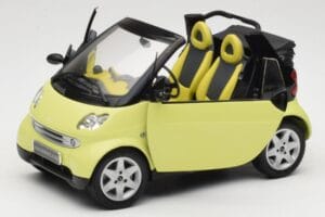 Smart Fortwo 450 Cabrio Žltý Minichamps 1:18 0012889V001C49Q00 Kov – obrázok 2 z 8