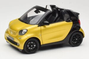 Smart Fortwo 453 Kabriolet Čierny A Žltý Norev 1:18 B66960289 Kov