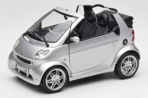 Smart Fortwo W450 Brabus Cabrio Strieborný Edícia Predajcu Kyosho 1:18 0017769V001C05Q00 Kov