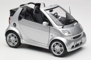 Smart Fortwo W450 Brabus Cabrio Strieborný Edícia Predajcu Kyosho 1:18 0017769V001C05Q00 Kov – obrázok 6 z 8