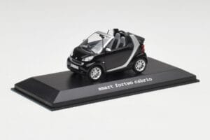 Smart Fortwo Cabrio Hlboká Čierna Minichamps 1:43 Q0022561V001C18Q00 Kov – obrázok 2 z 4