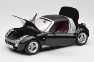 Smart Roadster Čierny Bburago 1:18 34099-M1 Kov – obrázok 2 z 8