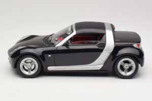 Smart Roadster Čierny Bburago 1:18 34099-M1 Kov – obrázok 4 z 8