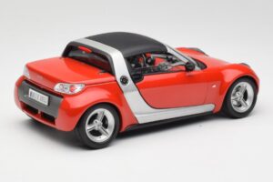Smart Roadster Červený Bburago 1:18 34099 Kov – obrázok 3 z 8