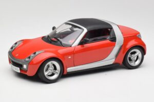 Smart Roadster Červený Bburago 1:18 34099 Kov