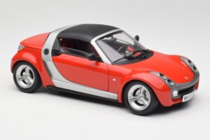 Smart Roadster Červený Bburago 1:18 34099 Kov – obrázok 6 z 8