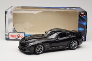 SRT Viper GTS Čierny Maisto 1:18 31128 Kov – obrázok 8 z 8