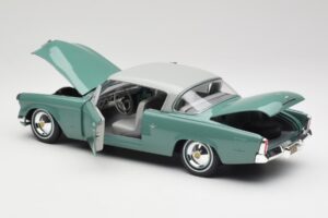 Studebaker Starliner Seafoam Zelený & Shasta Biely Maisto 1:18 31651 Kov – obrázok 6 z 8