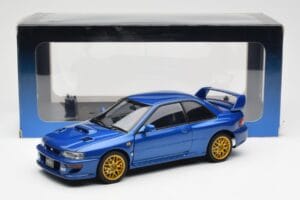 Subaru Impreza 22B Upgraded Version Modrý So Zlatými Ráfikmi AUTOart 1:18 78602 Kov – obrázok 8 z 8