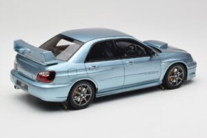 Subaru Impreza WRX STi WR1 GD P. Solberg Edition Ice Blue Metallic Otto 1:18 OT1114 Živica – obrázok 2 z 6