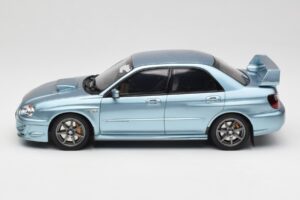 Subaru Impreza WRX STi WR1 GD P. Solberg Edition Ice Blue Metallic Otto 1:18 OT1114 Živica – obrázok 3 z 6