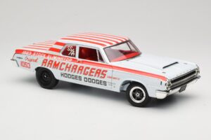 Dodge 330 Super Stock Ramchargers NHRA 1964 Highway 61 1:18 50044 Kov – obrázok 6 z 8