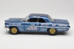Pontiac Catalina Super Duty Super Stock #655 Modrý 1962 Auto World 1:18 AW201/06 Kov – obrázok 4 z 8