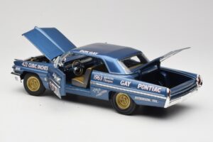 Pontiac Catalina Super Duty Super Stock #655 Modrý 1962 Auto World 1:18 AW201/06 Kov – obrázok 5 z 8