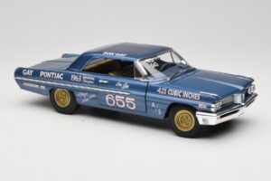 Pontiac Catalina Super Duty Super Stock #655 Modrý 1962 Auto World 1:18 AW201/06 Kov – obrázok 6 z 8