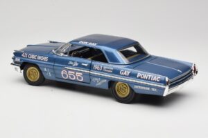Pontiac Catalina Super Duty Super Stock #655 Modrý 1962 Auto World 1:18 AW201/06 Kov – obrázok 7 z 8
