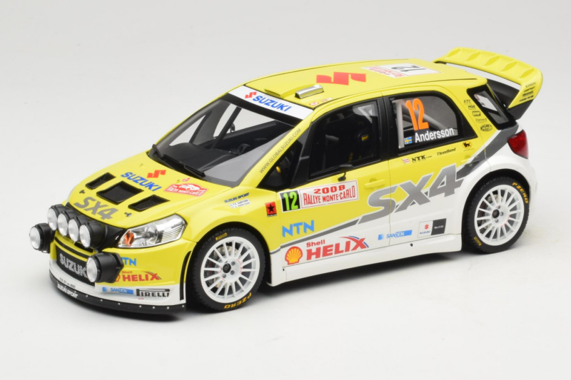 Suzuki SX4 WRC #12 P-G. Andersson / J. Andersson Rally Monte Carlo 2008 Night Version Otto 1:18 OT495 Živica