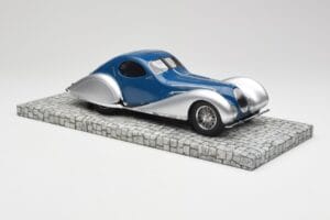 Talbot-Lago T150 C-SS Coupe Modrý Strieborný Minichamps 1:18 107117122 Živica – obrázok 4 z 6