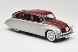 Tatra 87 Strieborný & Tmavo Červený MCG 1:18 MCG18067 Kov – obrázok 4 z 6